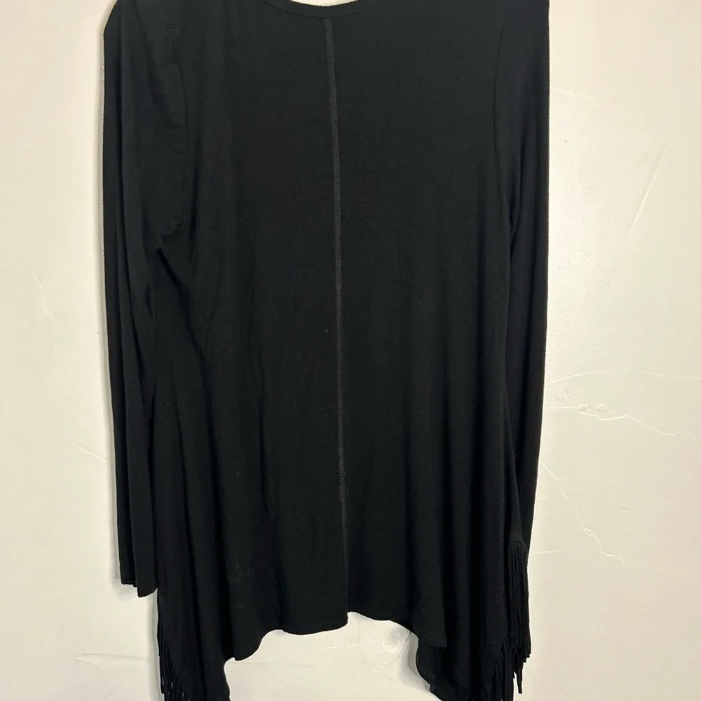 Karen by Karen Kane fringed sweater
